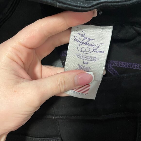 NYDJ Black Jeans Size 18 Petite - Picture 2 of 8